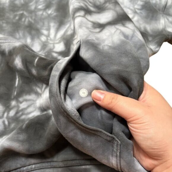 Lululemon All Yours Hoodie Earth Dye Earth Dye Stone Size 10 - Picture 4 of 5